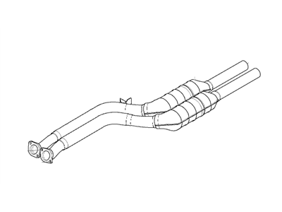 BMW Z4 Exhaust Pipe - 18107518713