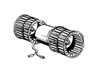 BMW 735i Blower Motor - 64111466192