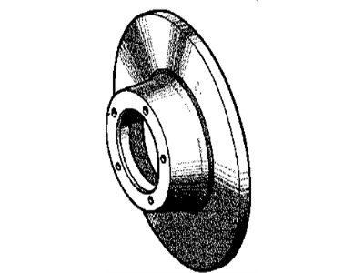 34110004531 BMW Brake Disc Illustration 1 of 1
