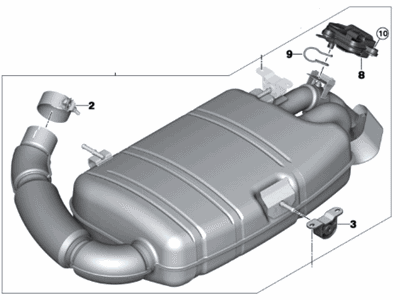 2015 BMW i8 Muffler - 18308608167