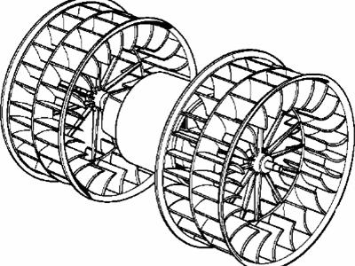 BMW 735i Blower Motor - 64111466018