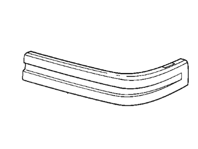 BMW 51111967374 Rubber Strip, Bumper Front Right