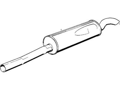 1985 BMW 524td Exhaust Resonator - 18121177119