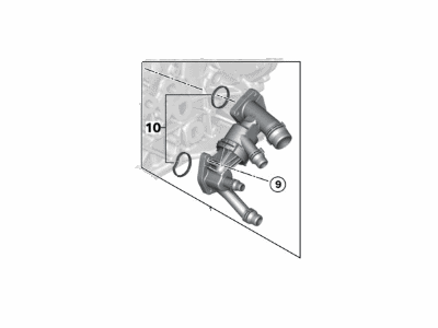 BMW Thermostat Housing - 11538576289