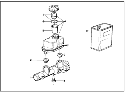 1984 BMW 318i Master Cylinder Repair Kit - 34311154863