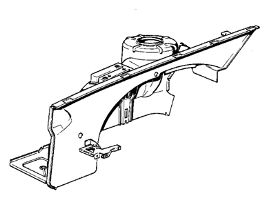 BMW 41141858897 Front Left Wheelhouse