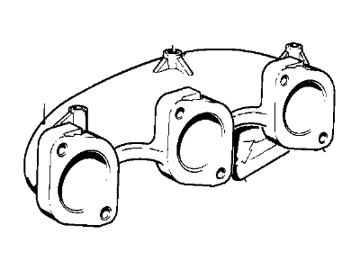 BMW 11621710834 Exhaust Manifold, Front