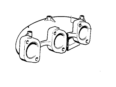 BMW 533i Exhaust Manifold - 11621274886