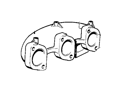 BMW 11621710825 Exhaust Manifold, Rear