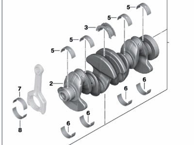 BMW 328i GT Crankshaft - 11212212762