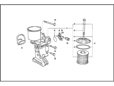 1995 BMW 325is Oil Filter - 11421738639