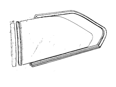 BMW 51367441113 Right Vent Window Gasket