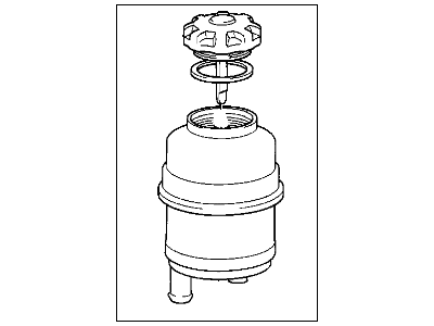 BMW 525i Power Steering Reservoir - 32411097164