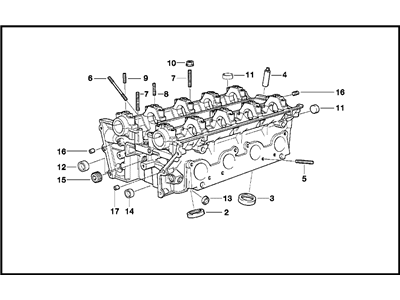 BMW 11127512608 Cylinder Head - Left Side