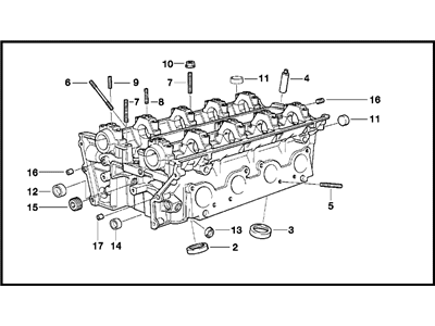 BMW 11127500036 Cylinder Head