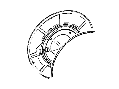 1977 BMW 630CSi Brake Backing Plate - 34211104548