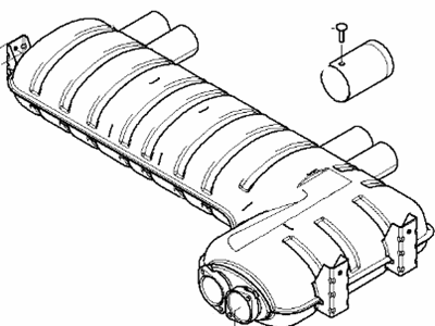 2002 BMW M3 Muffler - 18107831783