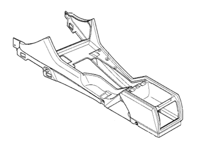 BMW 530i Center Console Base - 51167140660