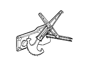 BMW 51341944071 Rear Left Window Regulator