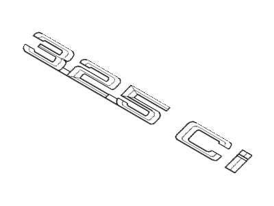 2005 BMW 325Ci Emblem - 51147025254