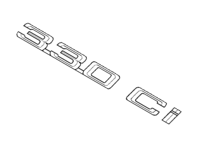 BMW 330Ci Emblem - 51147004688