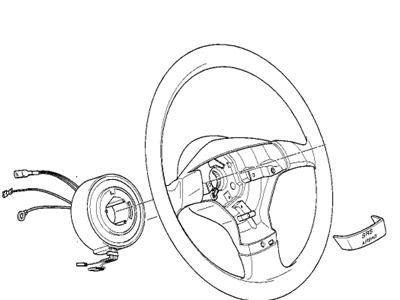 BMW 32341093354 Sports St.-Wheel Leather Airbag 2