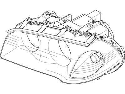 BMW 63123418396 Xenon Adaptive Headlamp (Right)