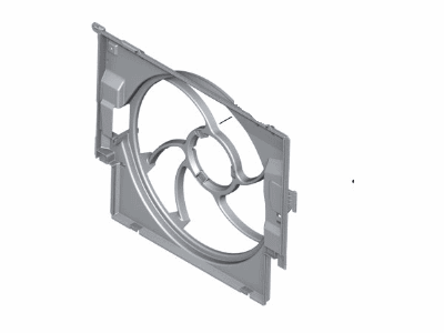 2016 BMW 528i xDrive Fan Shroud - 17417618789