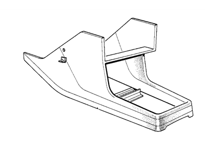 BMW 635CSi Center Console Base - 51161883953