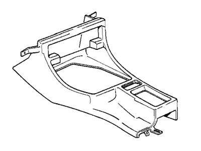 1988 BMW 750iL Center Console Base - 51161958301