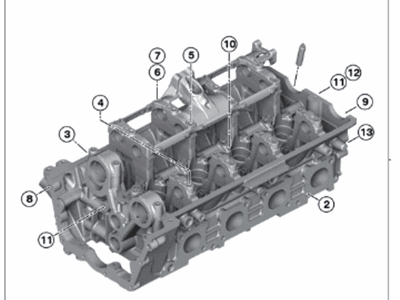 BMW 550i Cylinder Head - 11121557020