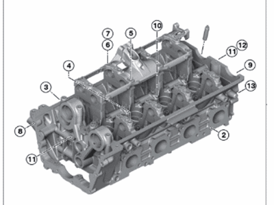 2006 BMW X5 Cylinder Head - 11121556428