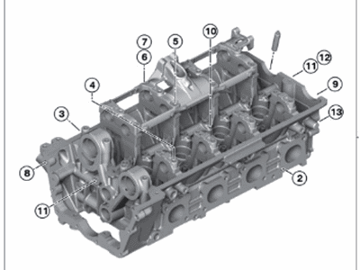 2002 BMW 745i Cylinder Head - 11121555077