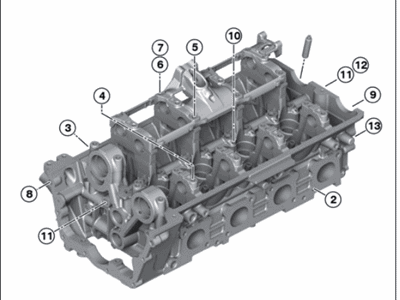 2004 BMW 745i Cylinder Head - 11121555076