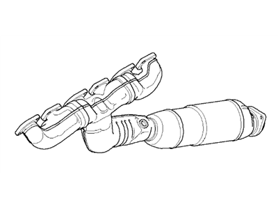 BMW 760i Exhaust Manifold - 18407548943