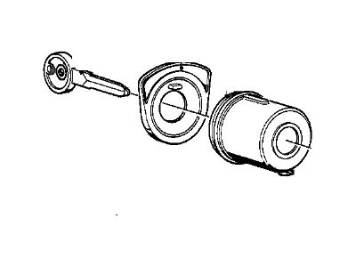 BMW 633CSi Ignition Lock Assembly - 32321110016