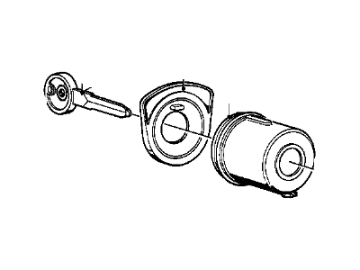 BMW 630CSi Ignition Lock Assembly - 32329069306