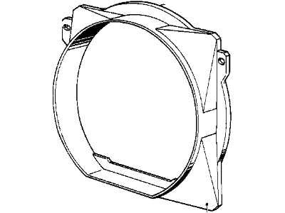 1982 BMW 320i Fan Shroud - 17111116512