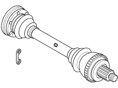 BMW 33211229645 Rear Right Or Left Cv Axle Shaft