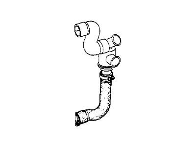 BMW 2002tii Radiator Hose - 11531250702