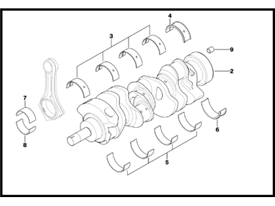 2011 BMW M3 Crankshaft - 11210443639