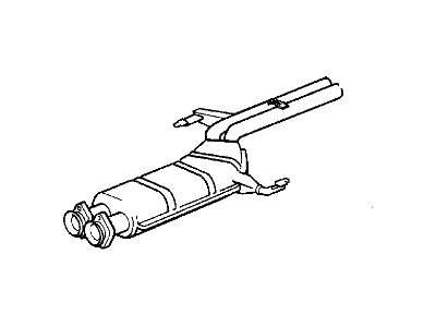 BMW 18129068557 Centre Muffler