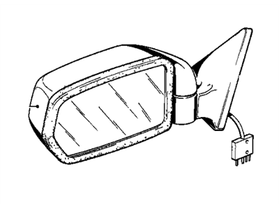 BMW 51161862421 Electric Exterior Mirror Left