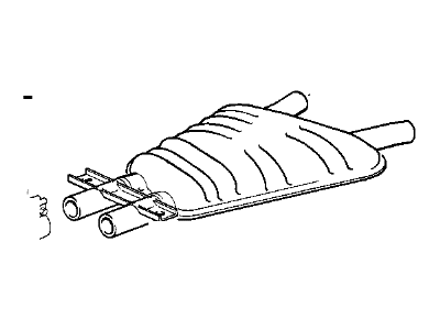 BMW 740i Exhaust Pipe - 18121745166