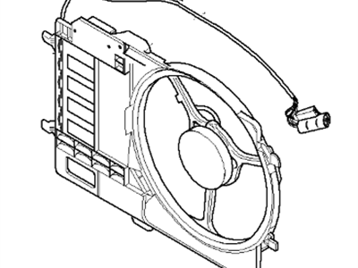 17101475577 BMW Fan Housing Illustration 1 of 1