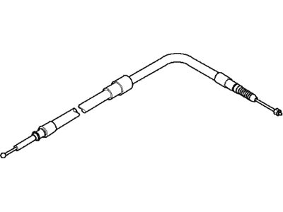 BMW 535i Parking Brake Cable - 34406770603