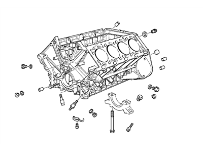 BMW 11111745586 Engine Block With Piston