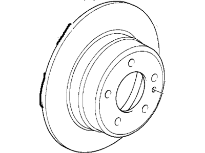 1991 BMW 525i Brake Disc - 34216756537