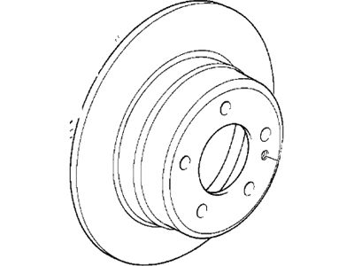 1991 BMW M5 Brake Disc - 34211165265