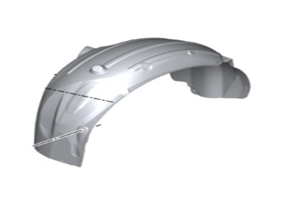 BMW M5 Fender Splash Shield - 51717186729